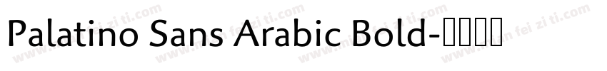 Palatino Sans Arabic Bold字体转换